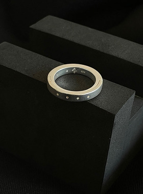 原创P4 Parts Of Four戒指小众拼接冷淡风暗黑先锋情侣Ro御用