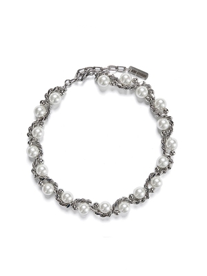 原创蛇系叠戴颈链珍珠古巴项链设计感choker锁骨链男女同款