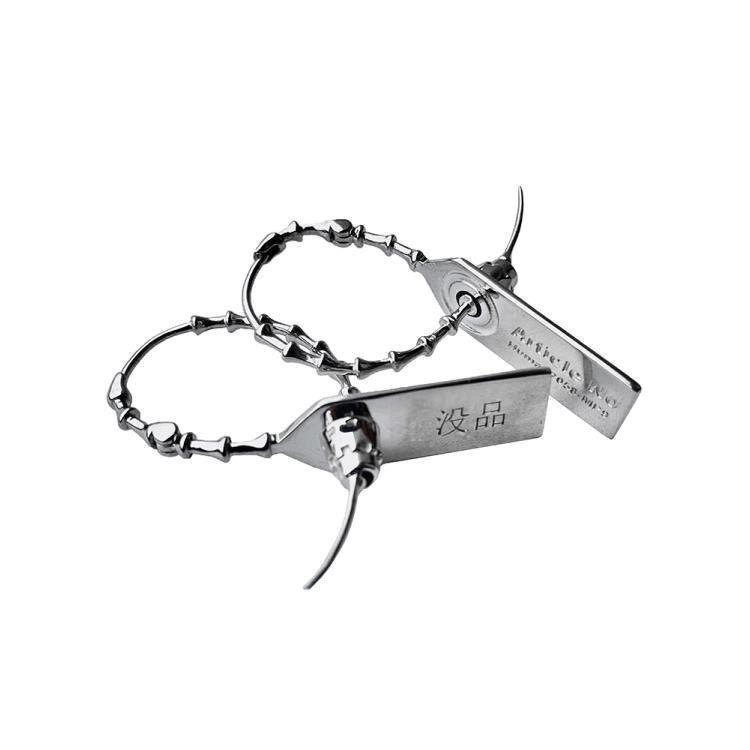 22年新款潮 没品 人类即商品货号即身份防盗扣百搭耳环耳饰