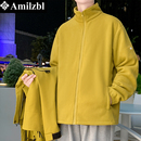 百搭防寒保暖宽松加厚抓绒上衣外套冬 摇粒绒时尚 新款 户外男女同款