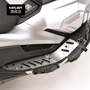 MRBR适配光阳赛艇X350护杠不锈钢脚踏防摔块保险杆机车防装配件