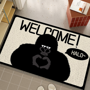 welcome进门入户门垫丝圈地垫印字定制高端入户门地垫出入平安毯