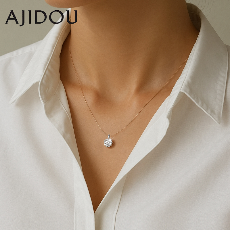 阿吉豆人鱼之泪项链璀璨锁骨链