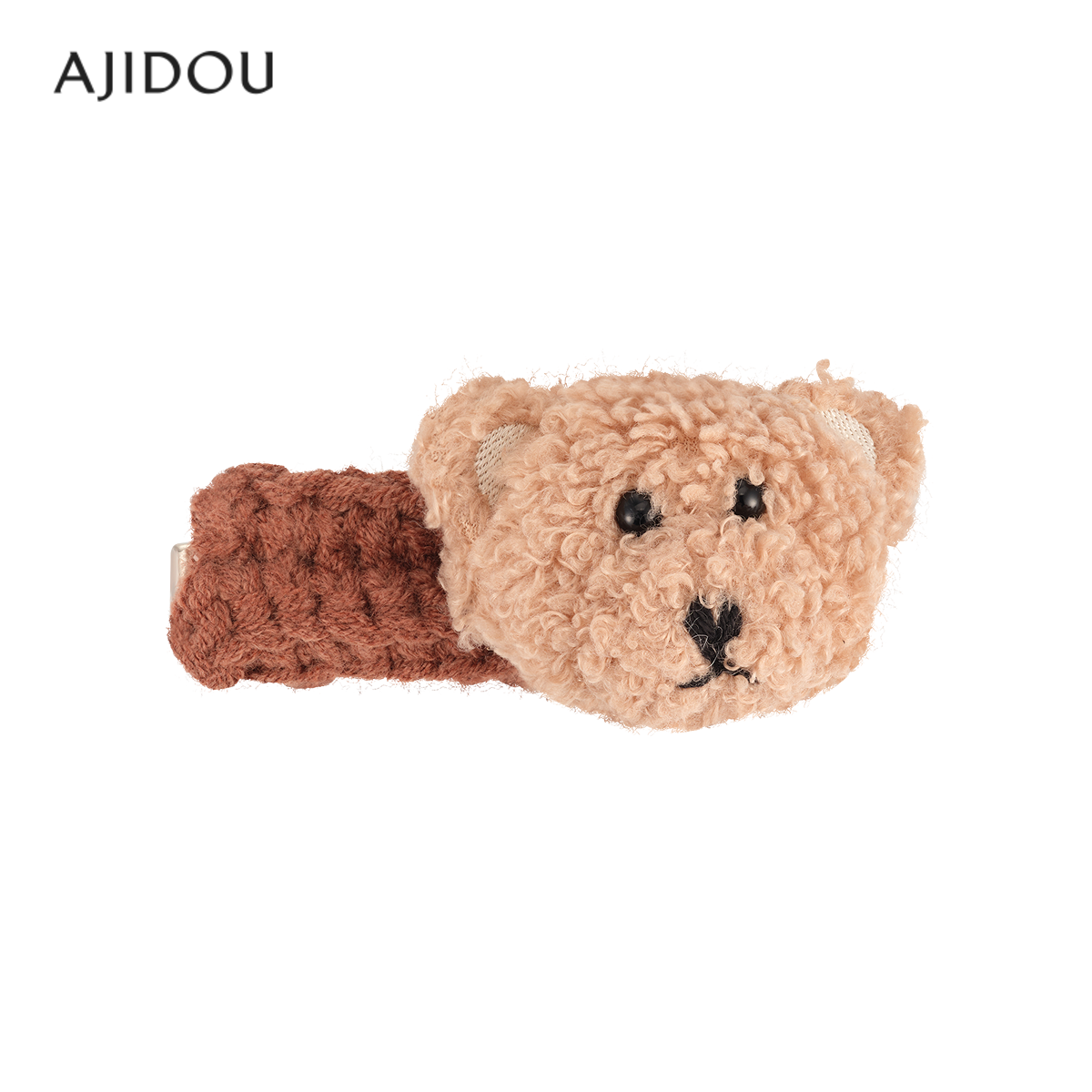 AJIDOU阿吉豆亲爱的小熊系列可爱女款小鸭嘴夹发夹发饰时尚饰品