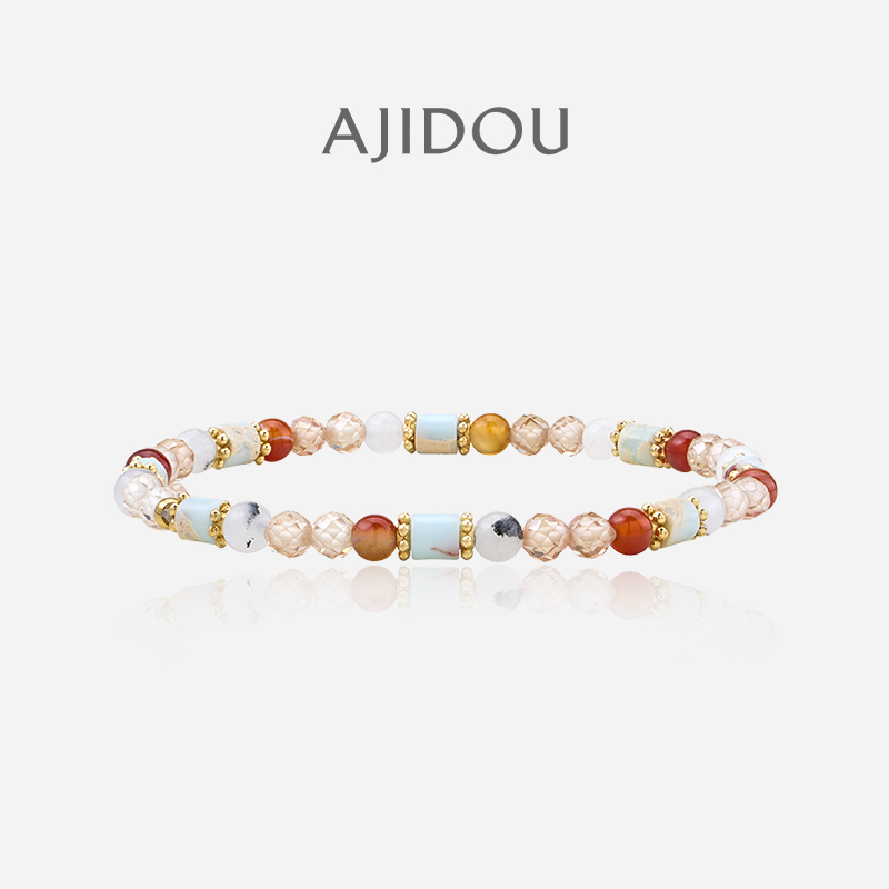 阿吉豆AJIDOU手串仿寿山石新中式