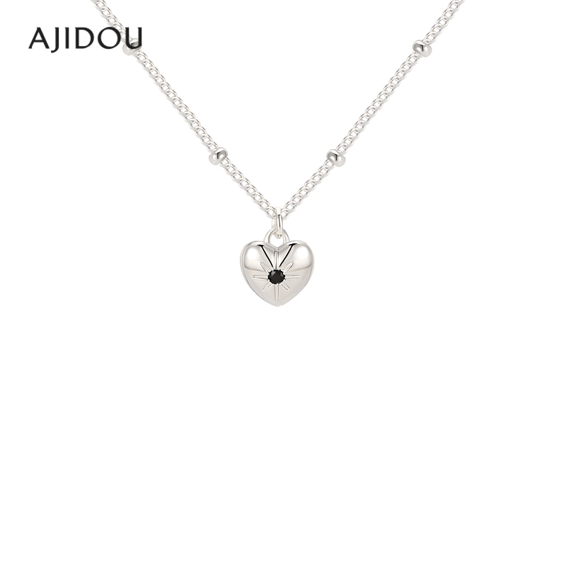 阿吉豆AJIDOU项链女925银时尚小众设计师款时尚颈链锁骨链