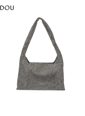 阿吉豆AJIDOU包包女款单肩包小众时尚百搭闪耀璀璨时尚斜挎包背包