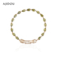 阿吉豆AJIDOU手链女款 绿幽灵水滴手串轻奢高级感串珠手饰显白饰品