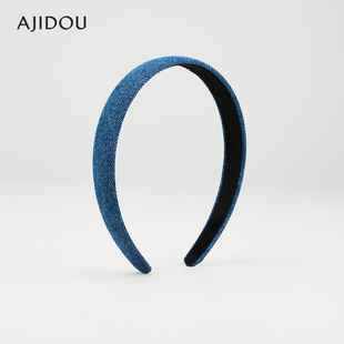 阿吉豆AJIDOU简约时尚 洋气发饰高颅顶高级感发卡 休闲发箍女士新款