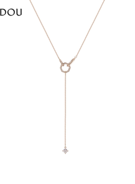 AJIDOU阿吉豆女款毛衣项链女款2024新爆款秋冬百搭高级感时尚气质