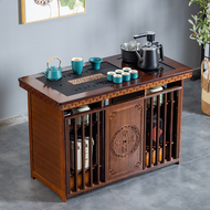 Di Động Bàn Trà Nhỏ Hộ Gia Đình Bàn Trà Gỗ Chắc Chắn Trà Bên Bàn Trà Trà Khay Ấm Siêu Tốc Tích Hợp Tủ Trà bộ Trà bàn pha trà