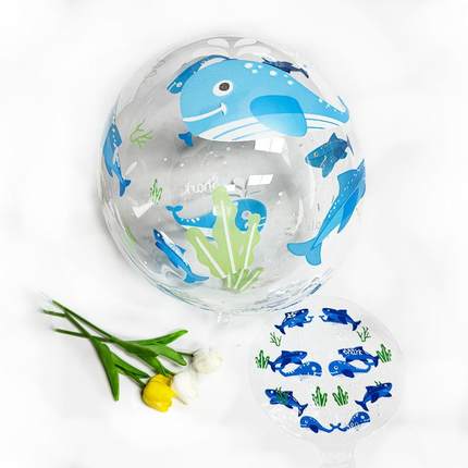 hellokitty元旦跨年气球倒计时放飞透明印花波波球好朋友户外摆摊