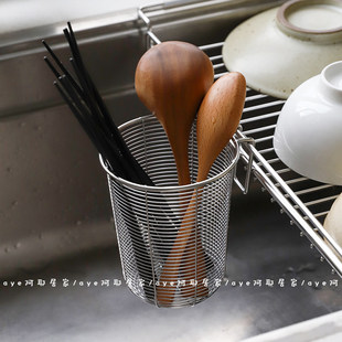 筷子再也不会发霉啦!壁挂式镂空防霉筷子筒洗碗机可用不锈钢筷笼