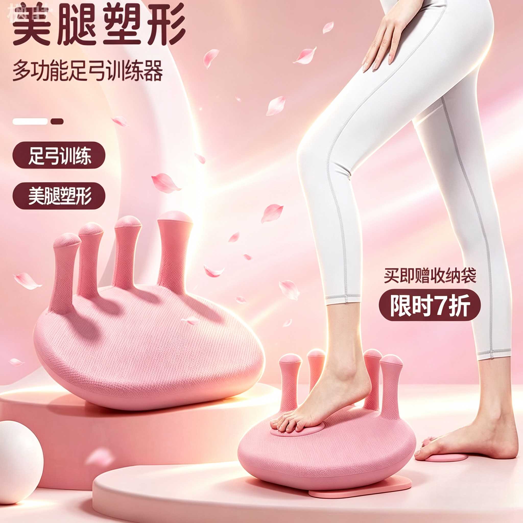 小艾塑形足弓训练器拇指外翻脚趾腿部美腿锻炼居家使用足部矫正器