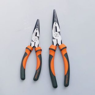 钳澳碳省力8寸多功能电工剥线钳工具钓鱼尖嘴钳高包塑子新柄钢6寸