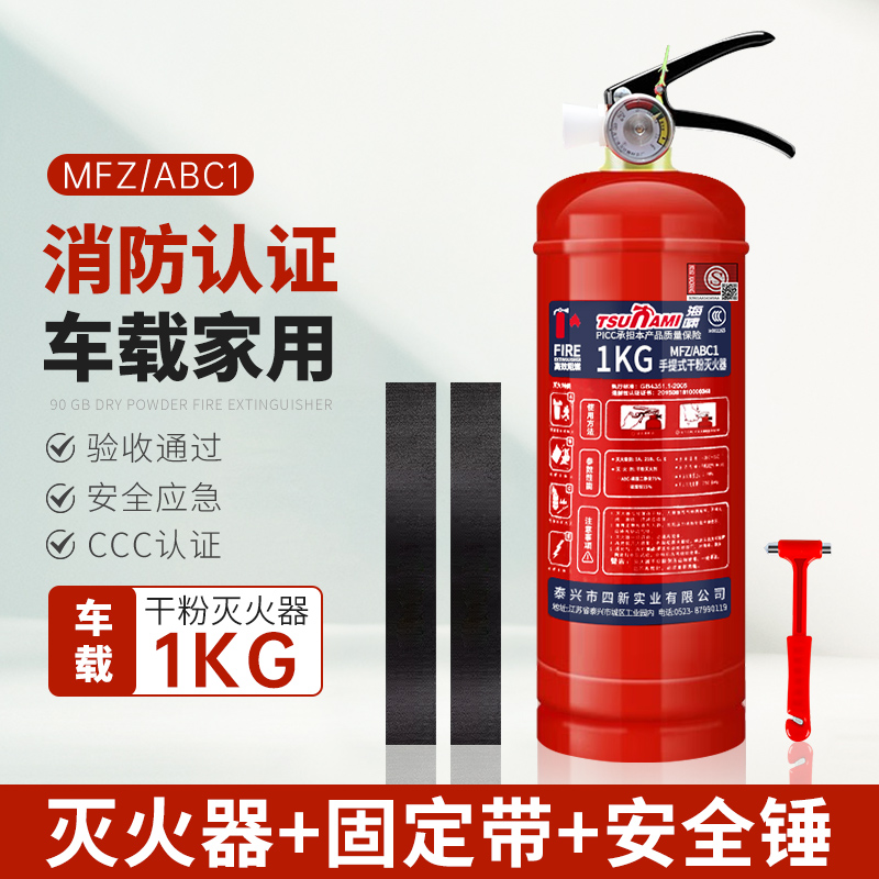 灭火器家用4公斤干粉箱子组合套装3kg5kg8kg店用手提式商铺用车载