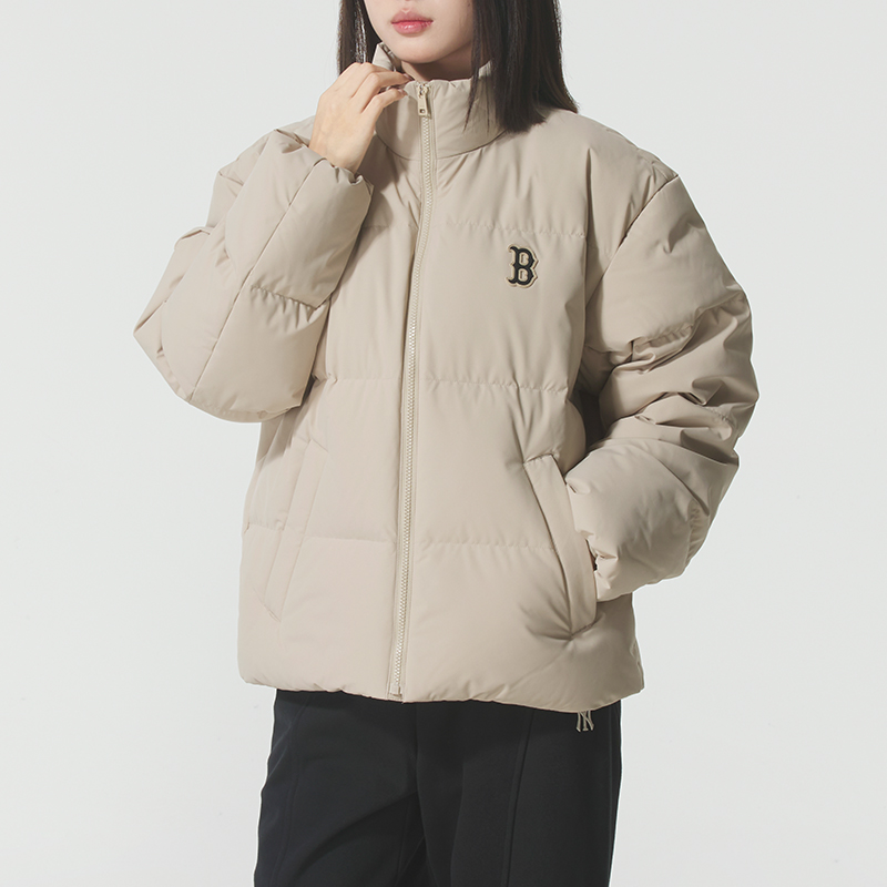 MLB官方男女同款立领羽绒服2025冬季新款鸭绒保暖休闲外套情侣装