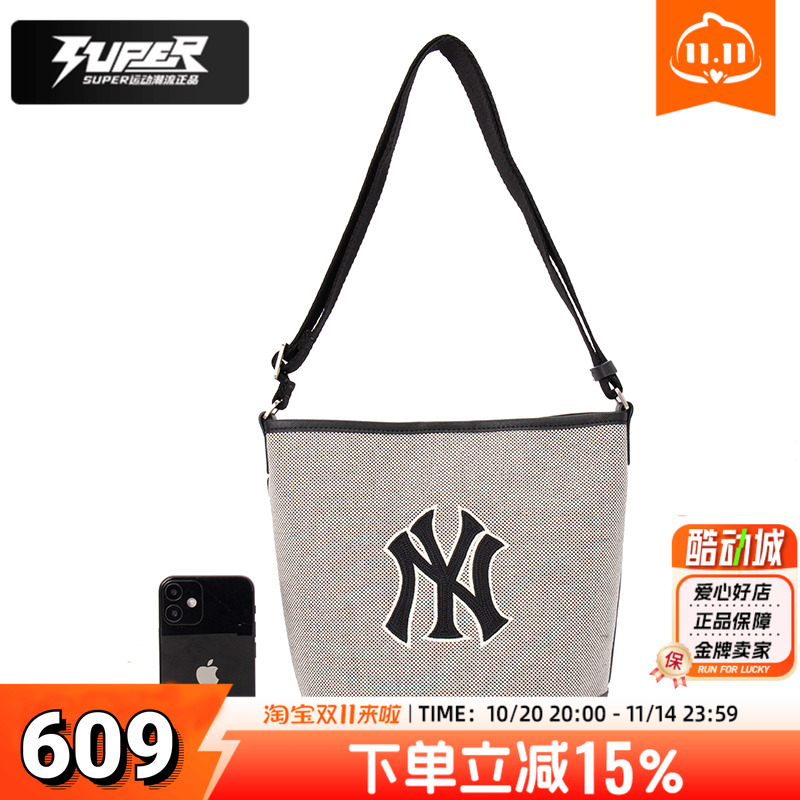 MLB新款潮流手拎包女包斜挎单肩包休闲户外经典背包3ABMS072N