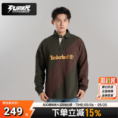 Timberland添柏岚男士长袖T恤户外徒步休闲 露营套头衫上衣A6G2Q