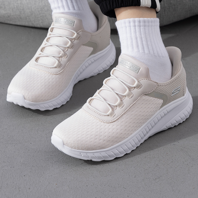 斯凯奇正品女鞋一脚穿运动鞋25秋冬新款轻便透气闪穿健步鞋妈妈鞋