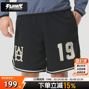 UA安德玛正品短裤男子运动裤黑色舒适透气健身跑步训练裤休闲短裤