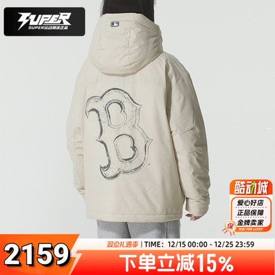 MLB官方正品羽绒服男女同款冬季新品鸭绒保暖外套休闲潮流派克服