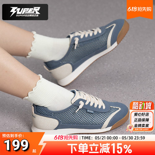 斯凯奇官方女鞋轻氧德训鞋2026夏季新款网面透气时尚休闲鞋114599