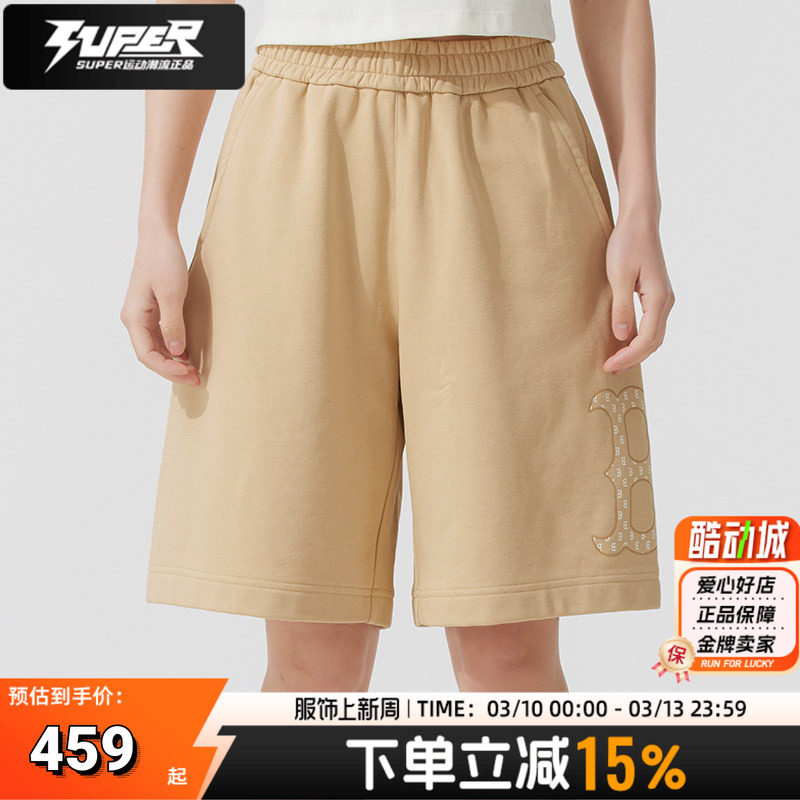 MLB情侣短裤2025夏季新款男女同款透气休闲短裤健身训练运动短裤