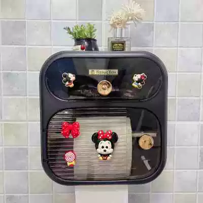 Мультфильм ванная коробка для ткани стена висит водонепроницаем