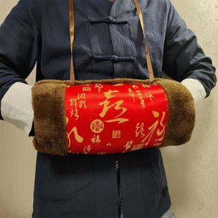 暖袖手筒暖手套袖筒送奶奶老年人捂手棉花手捂子暖手宝毛绒插手抄
