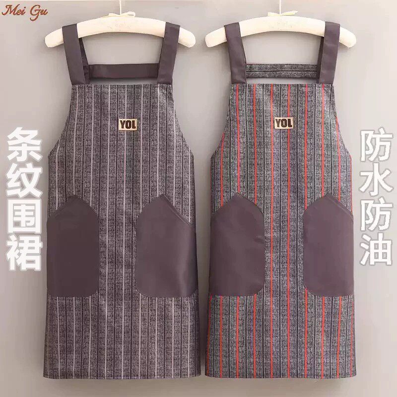 围裙厨房家用2026新款防水防油做饭围腰女餐饮上班专用薄款工作服