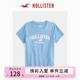 Hollister24春夏新款美式宽松棉质圆领短袖图案T恤 女 KI357-3210