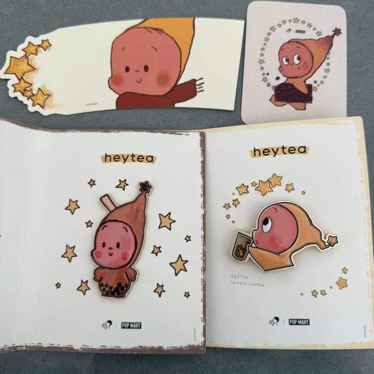 喜茶星星人周边联名限定制创意流沙流麻徽章吧唧胸针送朋友伴手礼,模玩/动漫/周边/娃圈三坑/桌游,动漫徽章/立牌,淘宝优惠券,粉丝福利购,淘宝优惠卷