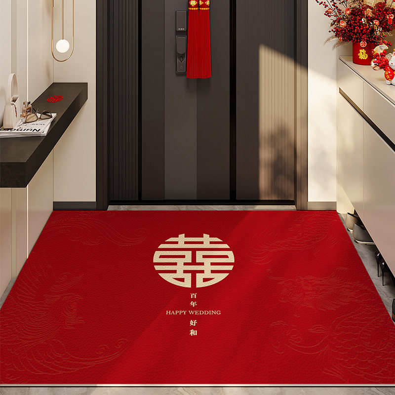 入户门地垫结婚喜庆家用门垫免洗可擦pvc红色地毯门口可裁剪脚垫,居家布艺,入户地垫,淘宝优惠券,粉丝福利购,淘宝优惠卷