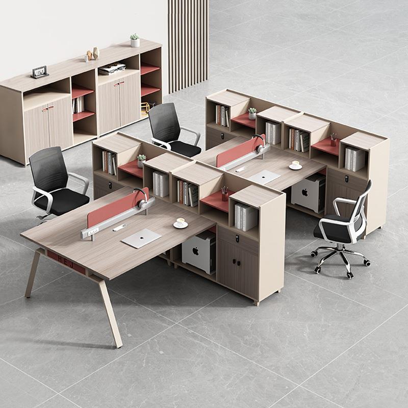 职员办公桌椅组合办公家具双人面对面财务桌简约现代办公室卡座桌