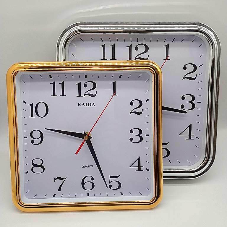 016音机芯石英时尚钟家用风正方形挂时表挂墙