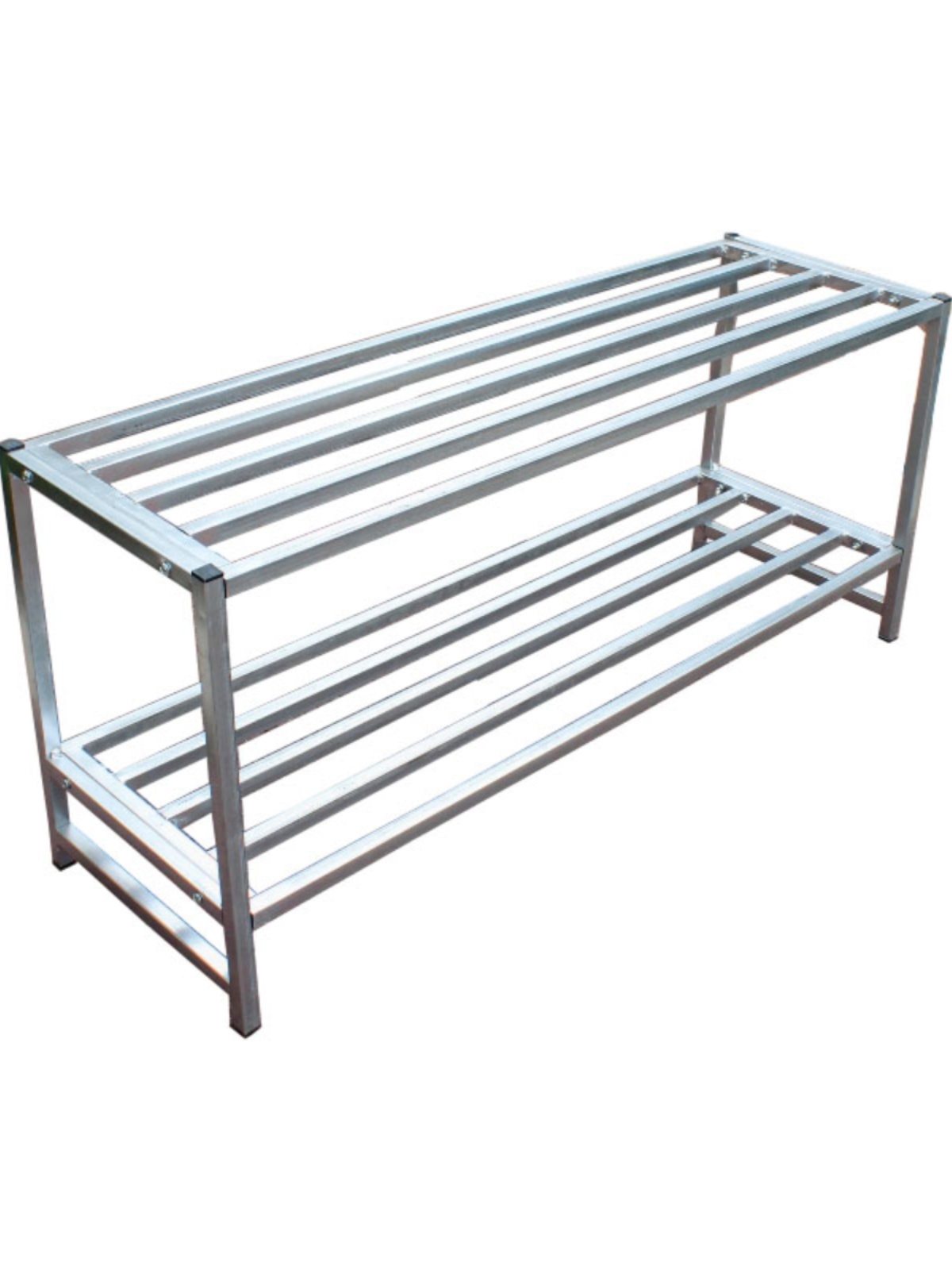 两层花架置物架多功能收纳架阳台小院大花盆架铁艺宽29长90高定制