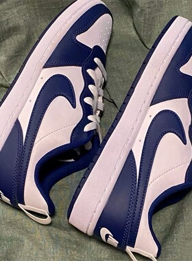 Nike耐克大童男女鞋2024冬季新款运动休闲舒适透气板鞋BQ5448-107