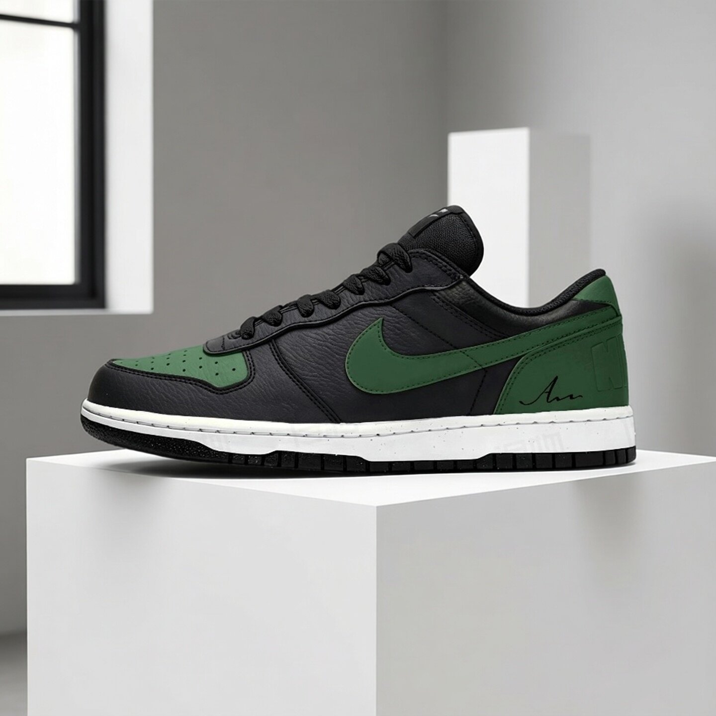 【球鞋定制】耐克男鞋子 BIG NIKE LOW 反转绿 潮流百搭低帮板鞋