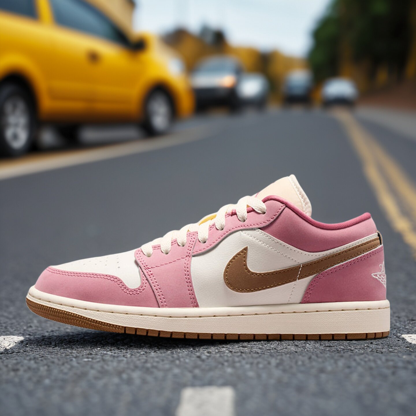 Nike耐克女鞋子2026秋季新款AJ JORDAN 1低帮休闲板鞋DC0774-609