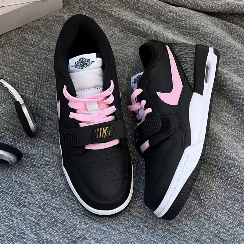 【定制球鞋】Nike耐克女鞋子AJ 312黑粉星球低帮气垫百搭休闲板鞋