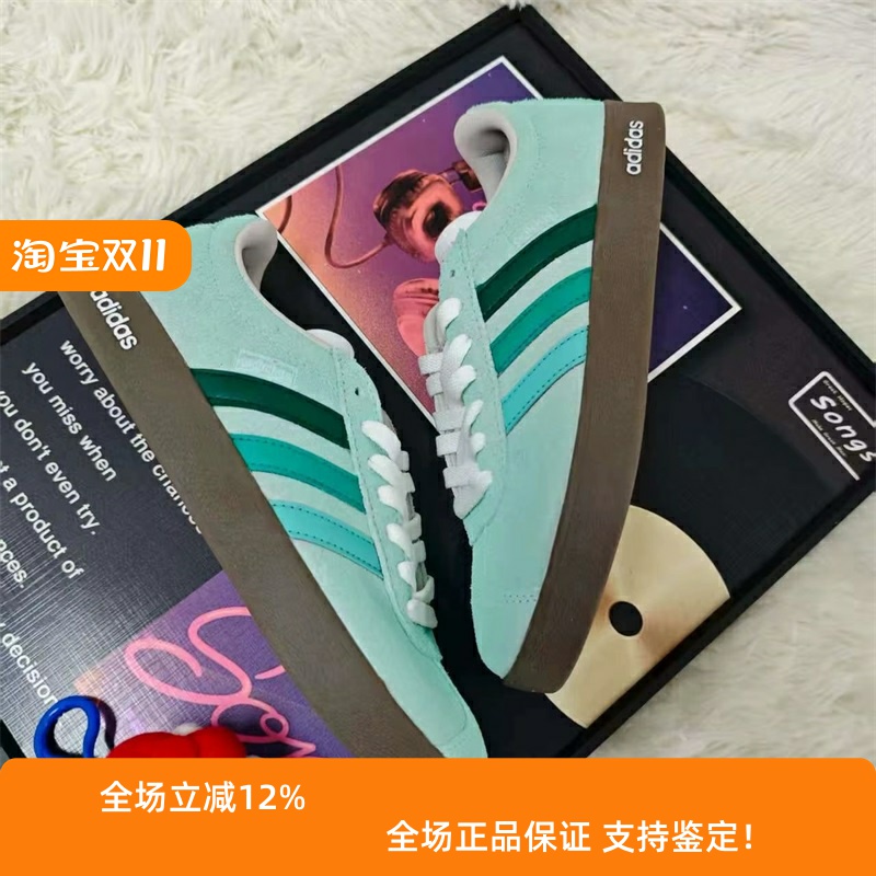 【球鞋定制】阿迪达斯 Adidas Court 橄榄石 女休闲百搭潮流板鞋