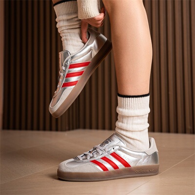 阿迪达斯三叶草男女鞋2026春季新款舒适百搭轻便德训鞋板鞋JR2403