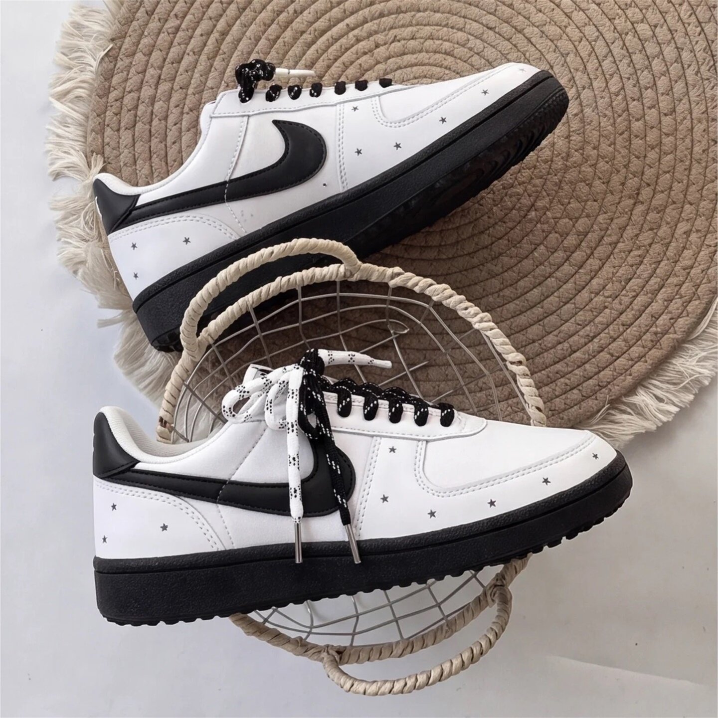【球鞋定制】耐克 Nike Field General 星星解构 男女低帮防滑鞋