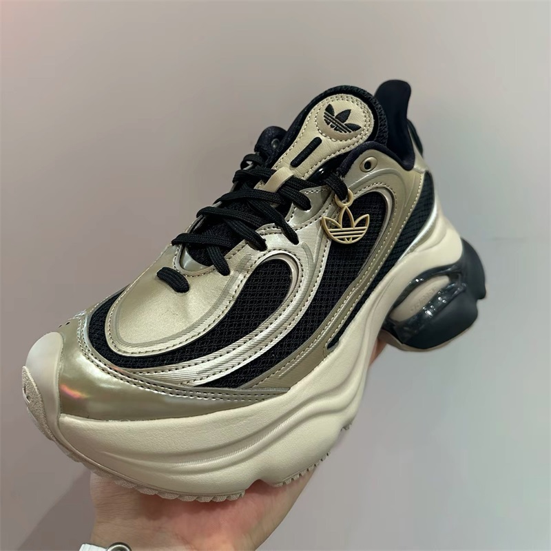 阿迪达斯三叶草男女鞋子2025秋季新年款厚底增高百搭老爹鞋KI0583