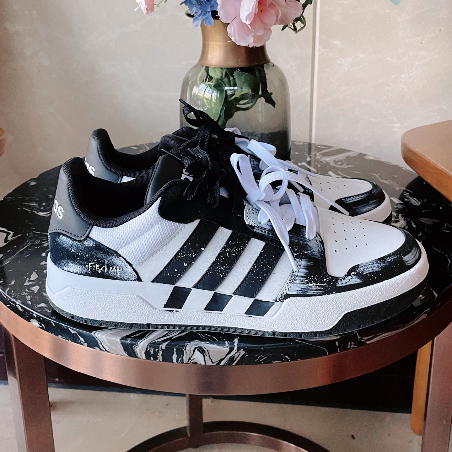 【球鞋定制】Adidas阿迪达斯男女鞋子 ENTRAP 错位时空 潮流板鞋