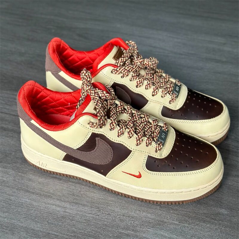 Nike耐克男鞋子2024冬季新款Air Force 1耐磨防滑板鞋HQ3447-222