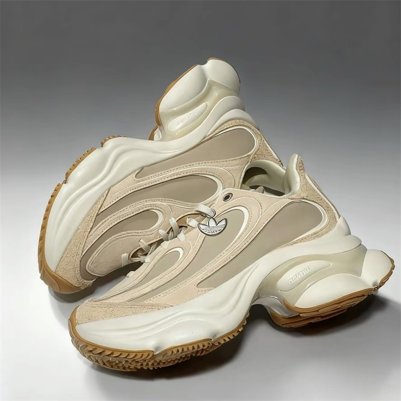 阿迪达斯三叶草男女鞋子2025冬季新年款厚底增高百搭老爹鞋KI0558