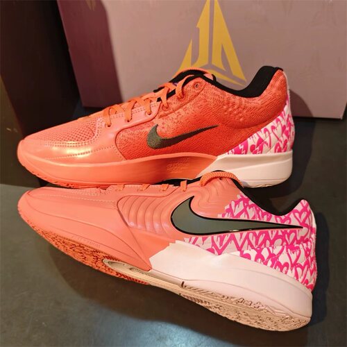 Nike耐克男鞋2025春季新款情人节限定莫兰特实战篮球鞋IB5841-800
