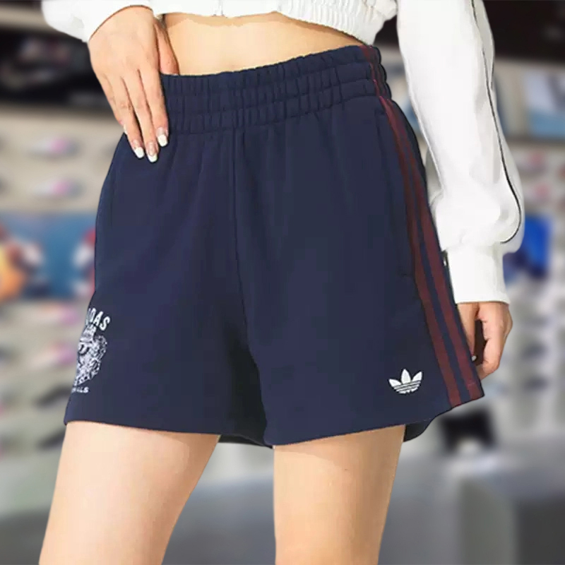 Adidas阿迪达斯女款裤子2025秋季新款舒适宽松透气运动短裤JW6065